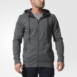 I81n9947 - Adidas Zip Hoodie Grey - Men - Clothing